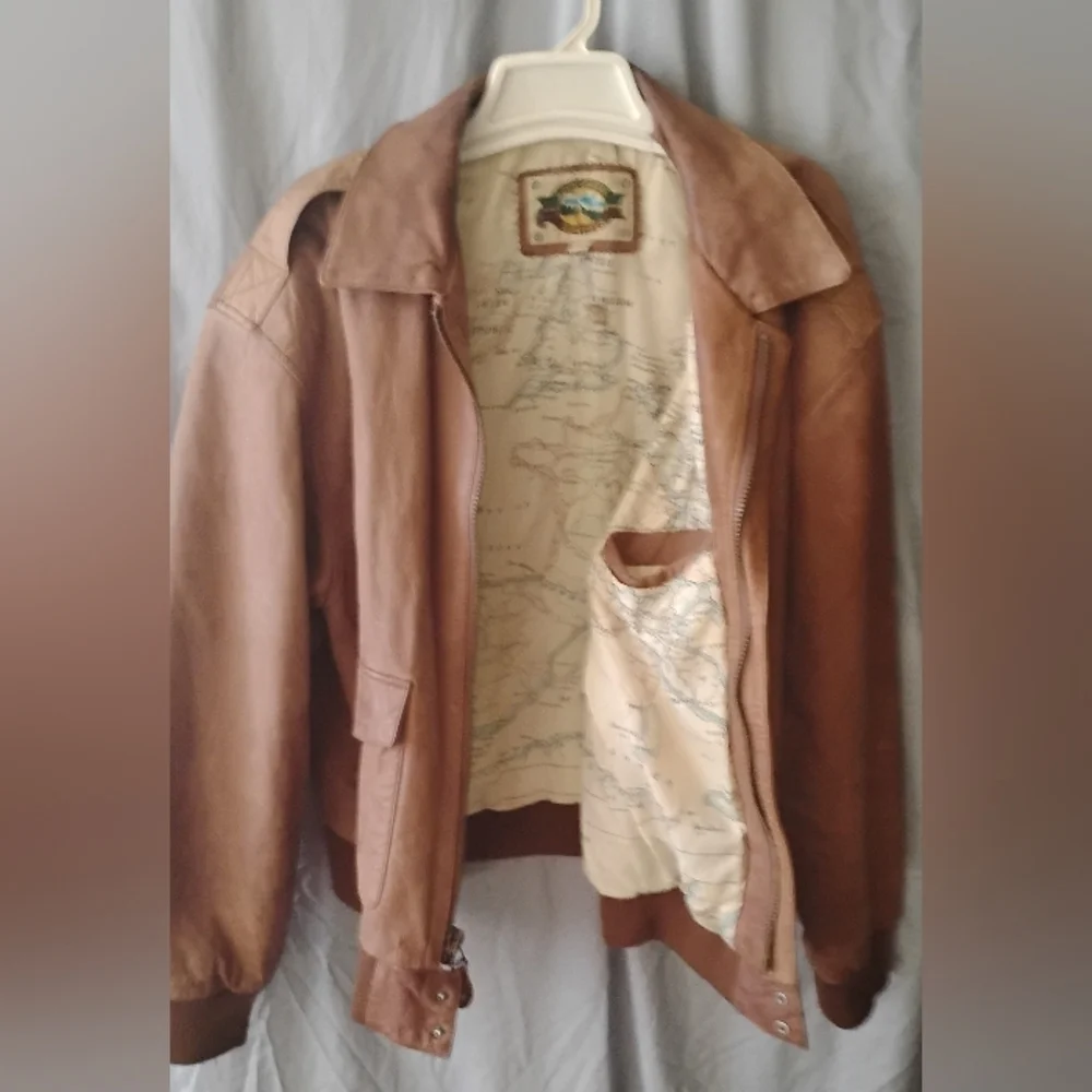 Mens Rock Creek Leather Jacket - Picture 3 of 4
